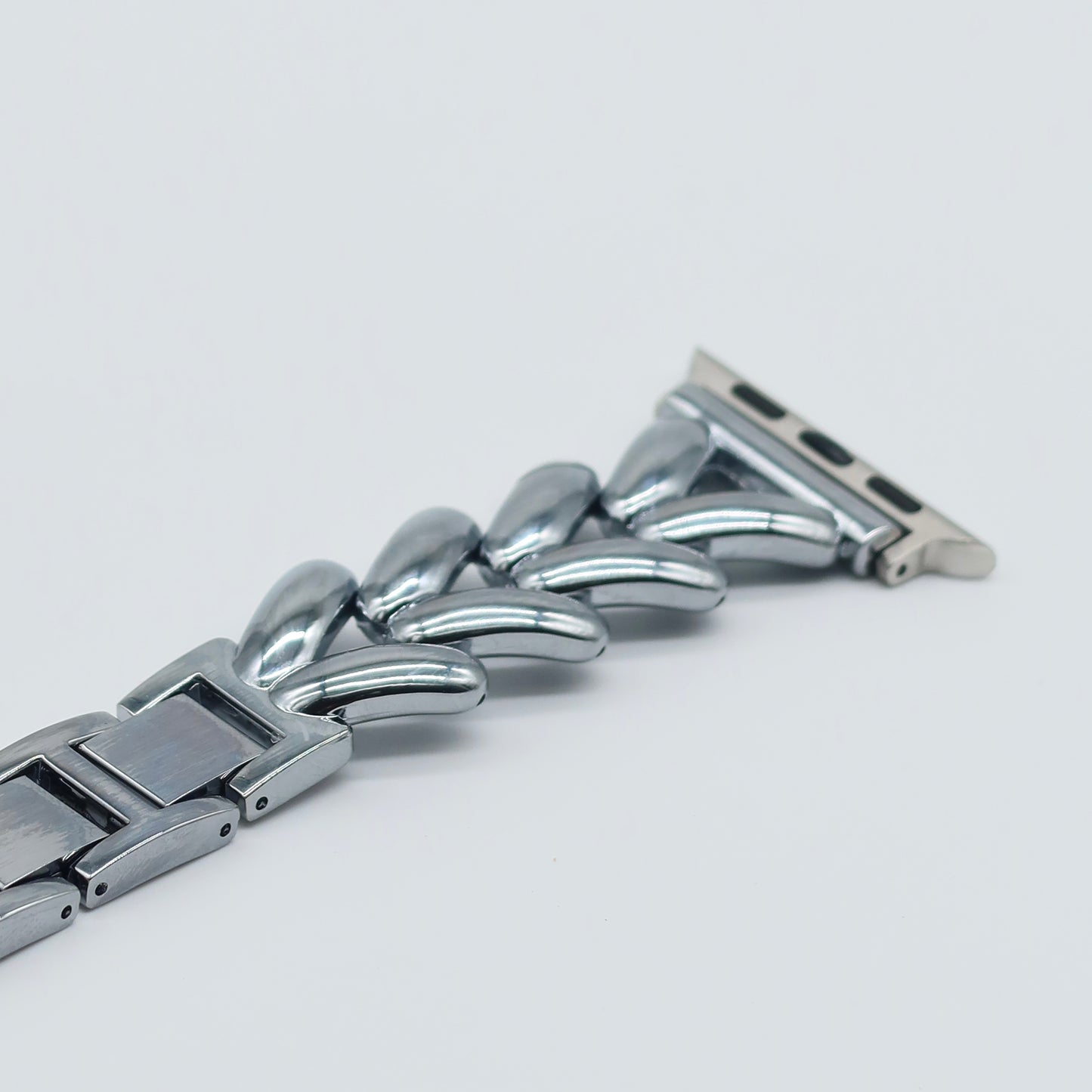 Watch Band Silver “V”