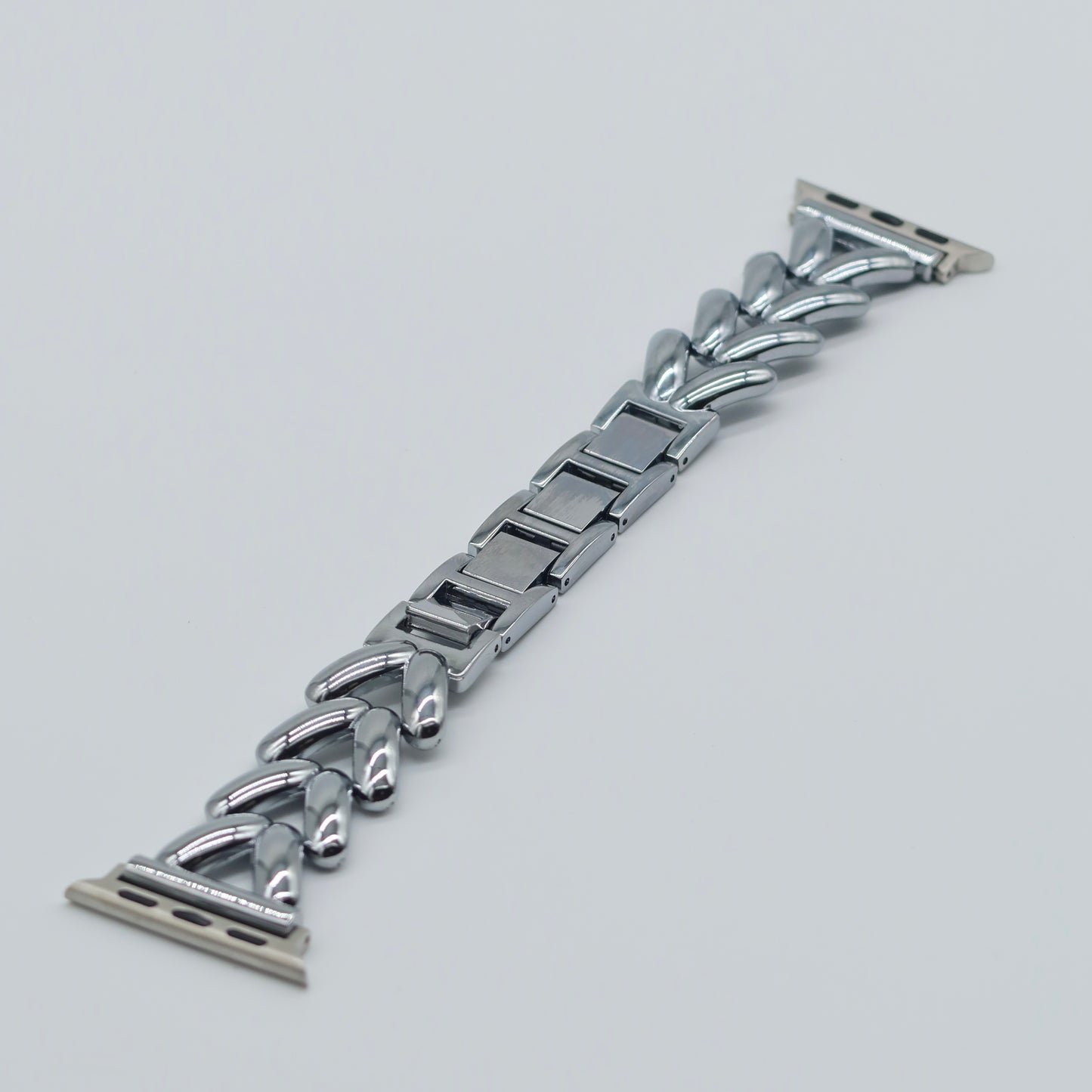 Watch Band Silver “V”