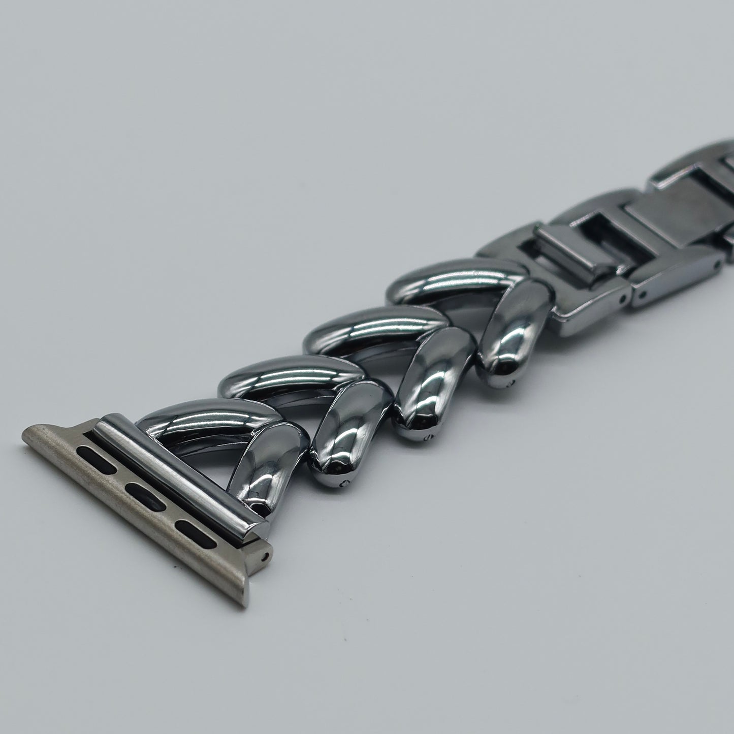 Watch Band Silver “V”